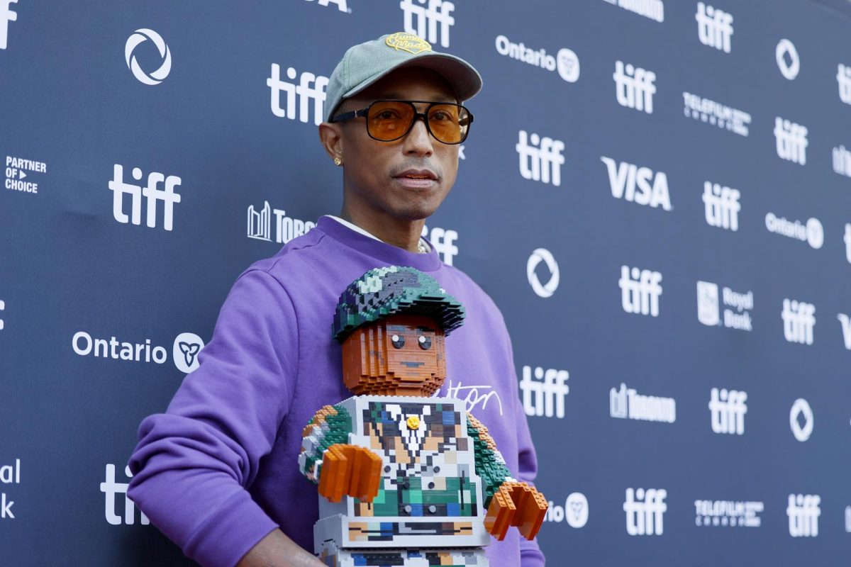 Pharrell Williams attends the premiere of "Piece by Piece" at Princess of Wales Theatre during the Toronto International Film Festival on Sept. 10, 2024, in Toronto.