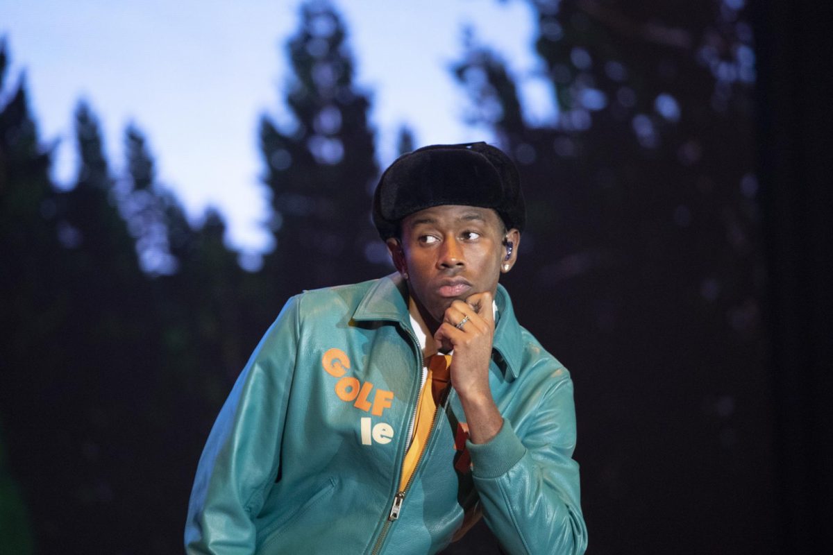 Tyler, the Creator performs during the Day N Vegas hip-hop music festival at the Las Vegas Festival Grounds in Las Vegas on Nov. 14, 2021. (Los Angeles Times/TNS)