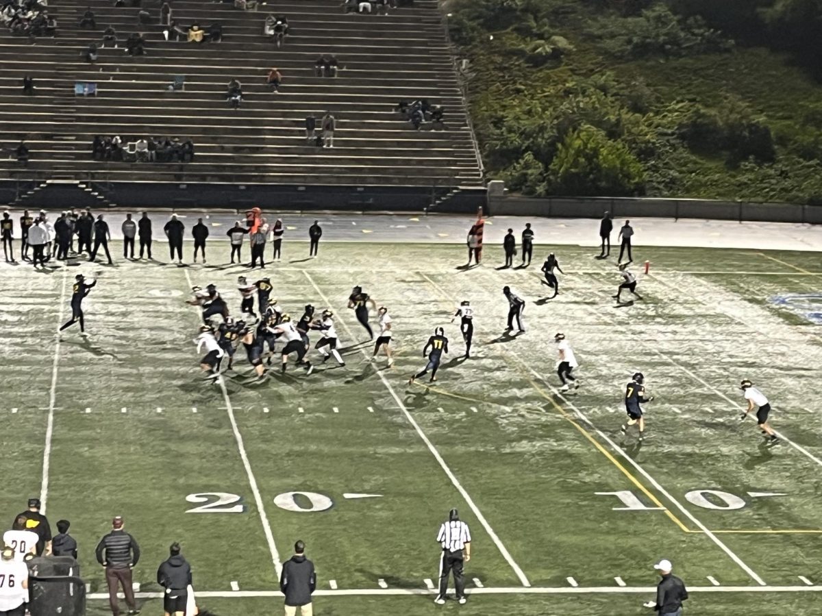 Quarterback Jax Leatherwood pass attempt 